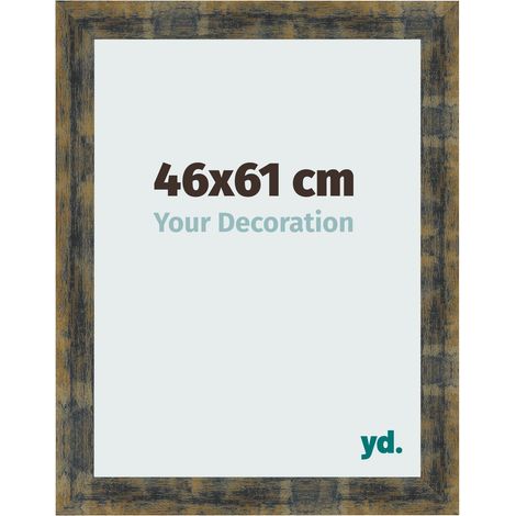 yd. - Cadre photo 46x61 - Bleu Or Melange - MDF - Pisa (1/5)