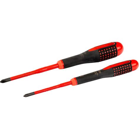Strumento per elettricista Bahco insulated ergo thin phillips confezione 2
