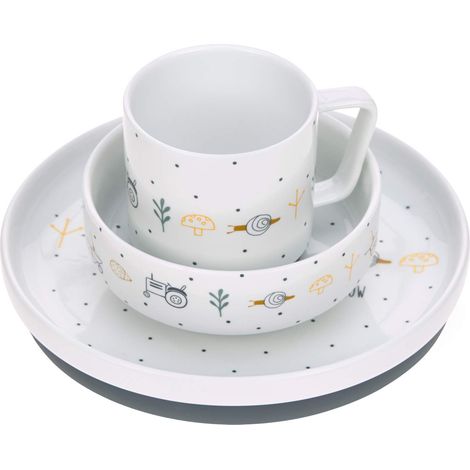 Service de table occasionnel assiette en porcelaine assiette bol tasse/Dish Set Porcelain Garden Explorer boys (1/5)