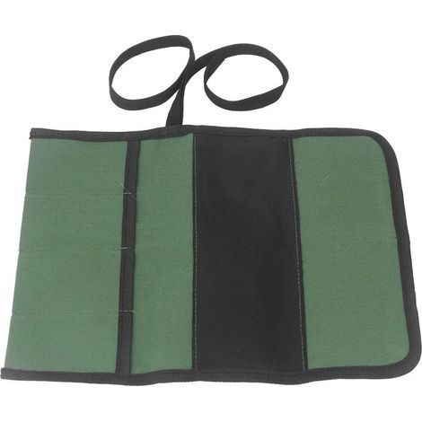 Étui à couteaux de chef en toile, pliable et résistant, à 4 poches, pour la maison. (1/5)