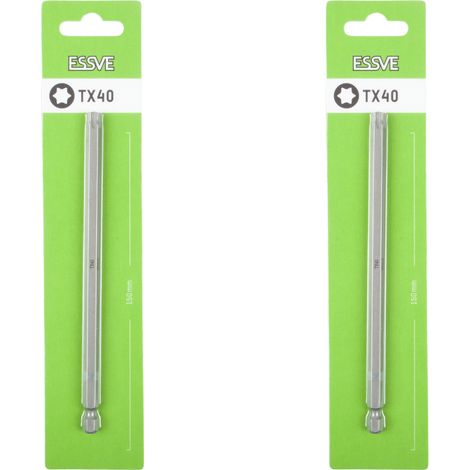 Punte per cacciavite coniche Torx ESSVE TX40 da 150 mm x2 (1/3)