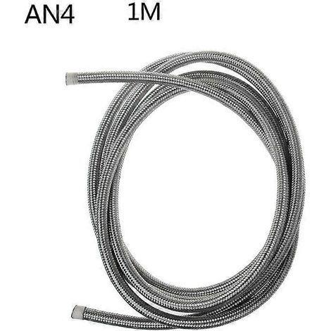 AN4 AN6 AN8 AN10 Universeller Kraftstoffschlauch Benzin Öl Flexible Leitung Geflochtenes Nylon Stahl für Auto - AN4 (1/4)