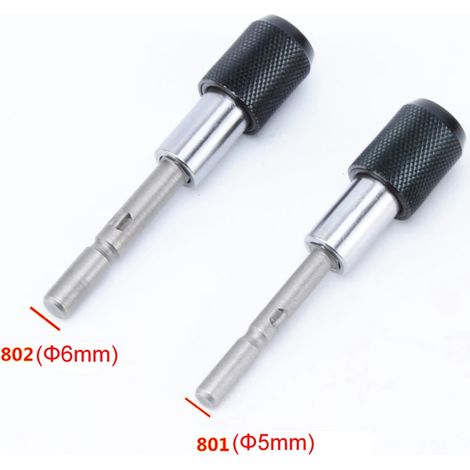 Tournevis magnétique à tige hexagonale de 1/4 pouce, porte-embout à dégagement rapide, 3 pièces/ensemble 801 802 (1/2)