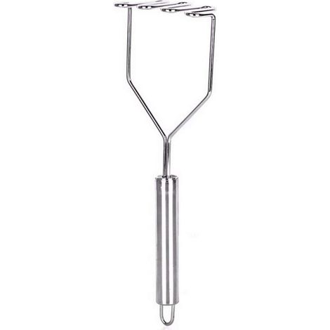Presse-purée ondulé en acier inoxydable, broyeur de légumes et de fruits, outil de cuisine portable (1/4)
