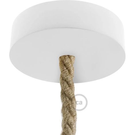 Elementos para crear luminaria Creative-cables krl0216 madera blanco 25x25 cm