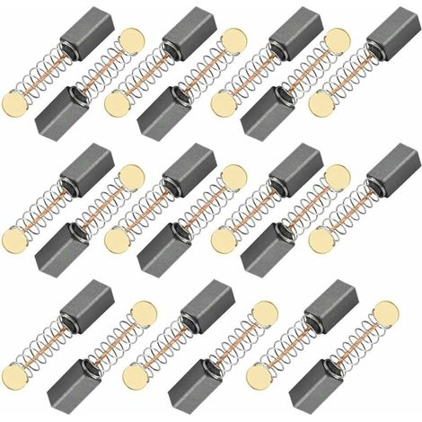 20pcs moteur brosse à charbon brosse à charbon universelle forage brosse à charbon 5 5 10mm moteur brosse à charbon ponceuse, scie circulaire brosse à charbon (1/5)