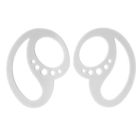 1 Paire de Crochets d'Oreille Portables Antichute en Silicone pour Casque Bluetooth Fixation Clip Support Gris Argenté (1/5)