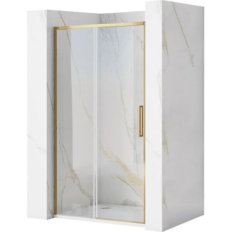 PUERTA de DUCHA REA RAPID SLIDE GOLD BRUSH 110 (1/5)