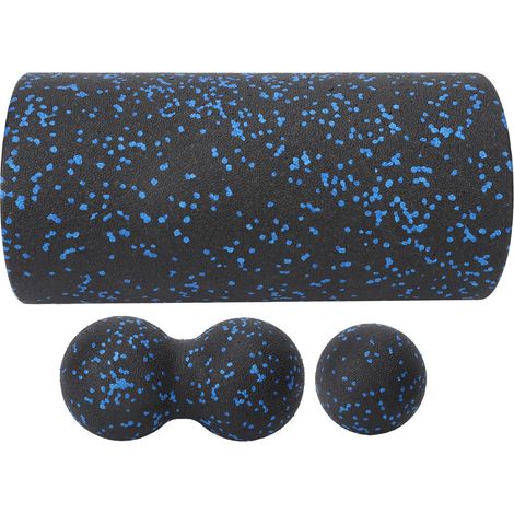 Ensemble de rouleaux de massage en mousse 3 en 1 pour le yoga, comprenant une colonne, une balle de massage en profondeur et une balle de massage ergonomique pour le sport. (1/5)