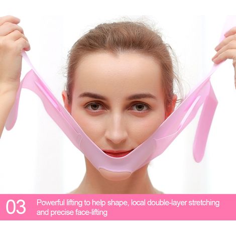 Ceinture de Silicone pour le Menton et le Visage, Raffermissante et Anti-Rides (1/5)