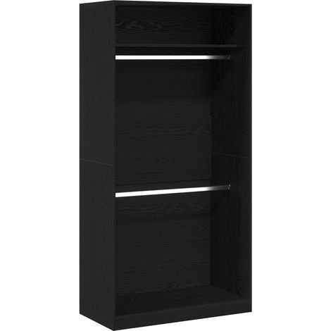 Armoire Chêne noir 100 x 50 x 200 cm Bois d'ingénierie (1/5)