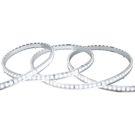 Tira LED Regulable 220V SMD 120 LED/m Blanco Frío 7.5W/m 850lm/m Ancho 12mm Corte 20cm IP65 a Medida 1 m (1/4)
