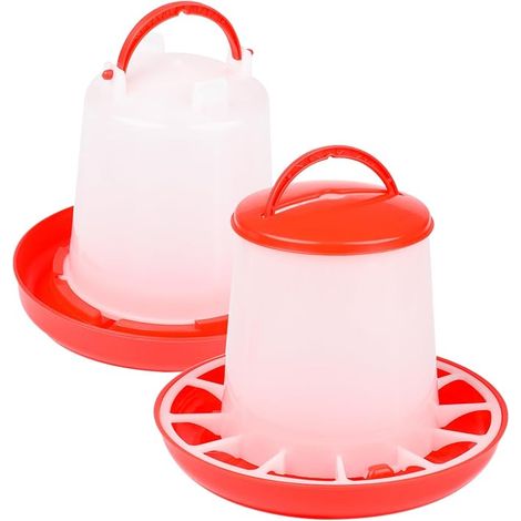 Chicken Water Dispenser Plastic Food Water Dispenser for Chicken and Quail (1/5)