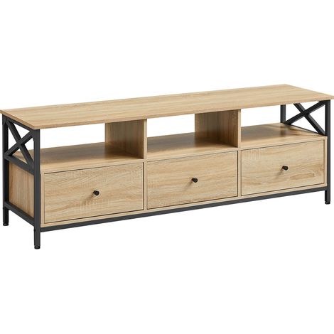 Meuble de rangement - leobert - chene sonoma - 147 x 40 x 50 cm 211770537 (1/5)