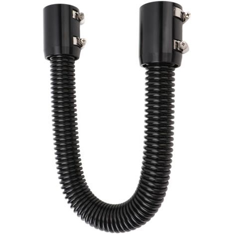 DEESSE SHOP-Xiuganpo Kit de Tuyau de Liquide de Refroidissement de Radiateur en Acier Inoxydable, Flexible et coudé, Améliore le Débit du Liquide de Refroidissement, pour le du Moteur (BLACK). (1/5)