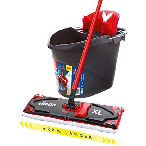 Vileda Ultramat XL Mop piatto microfibra nero rosso 42 cm (1/4)