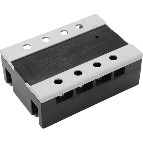 Dreiphasiger elektronischer Servotransformator von BERM mit Sinuswellenantrieb, Eingang 360–420 V, Ausgang 200–230 V (1/5)