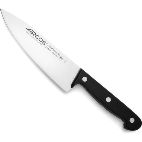 Couteau de chef Arcos Universal 280404 en acier au nitrum, avec Mango en polyoxyméthylène et lame de 15,5 cm dans un étui. (1/5)