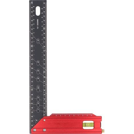 Équerre en Aluminium 12" Multifunction Haute Précision Équerre à Angles Multiples (1/5)