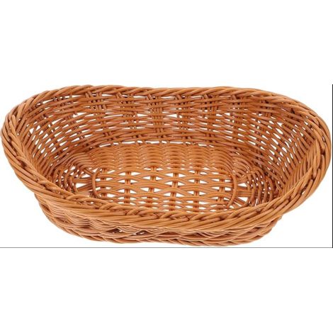 Panier De Fruits En Osier 11.02X7.48X3.74 Pouces Corbeille Cuisine Multifonction À Pain Tressé Pour Collations Décoratif Et Rangement Alimentaire (1/5)