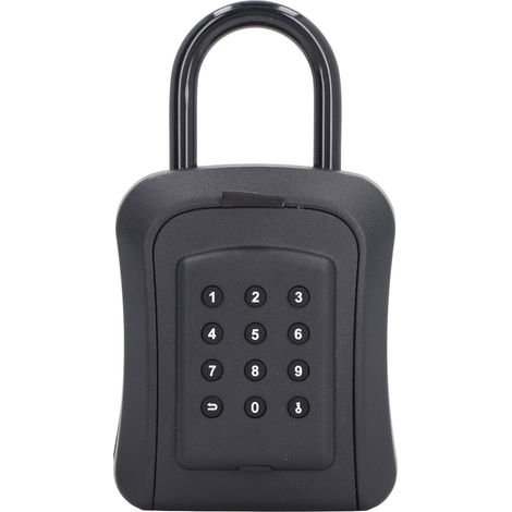 Cassetta di sicurezza con serratura a chiave, password a sei cifre, supporto a parete per tastiera a combinazione, impermeabile per sblocco sia in ambienti interni che esterni.