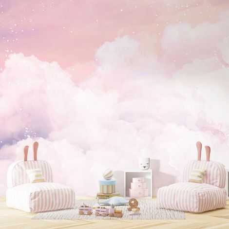 Papier peint panoramique Enfants - Nuages - 130 cm x 98 cm (1/4)