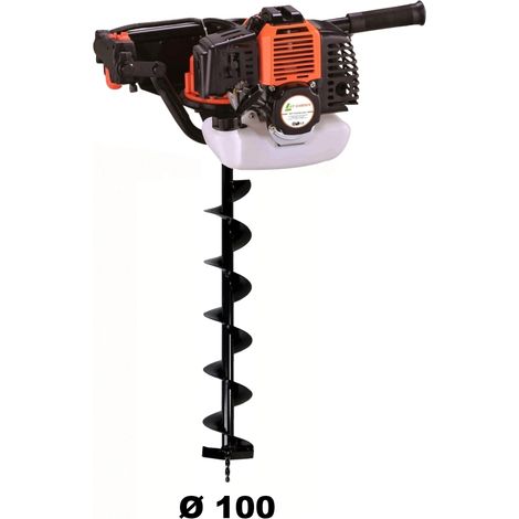 Tarière thermique 52 cm3 - 3 CV + mèche 100 mm (1/5)