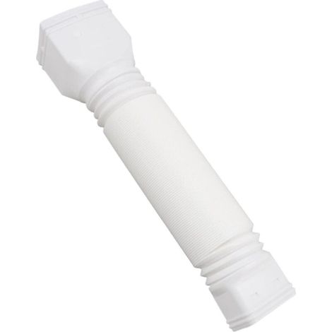 Dachrinnenverlängerungen, Regenwasserablaufrohrverbinder, Fallrohrverlängerung, Dachrinnenverbinder (Weiß) (1/5)