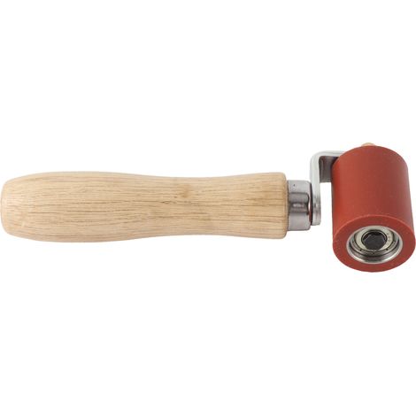 Rouleau de test de joints en silicone, design ergonomique amovible Ă roulement, outil de lissage pour ruban de toiture PVC, rouge, largeur 40 mm/1,6 po (1/5)