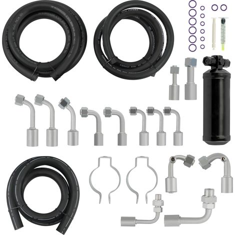 Maxpeedingrods – Tuyau à air comprimé 6ft diamètre 16mm – Longueur flexible – Raccords beadlock 135° et 90° – Pour climatisation automobile