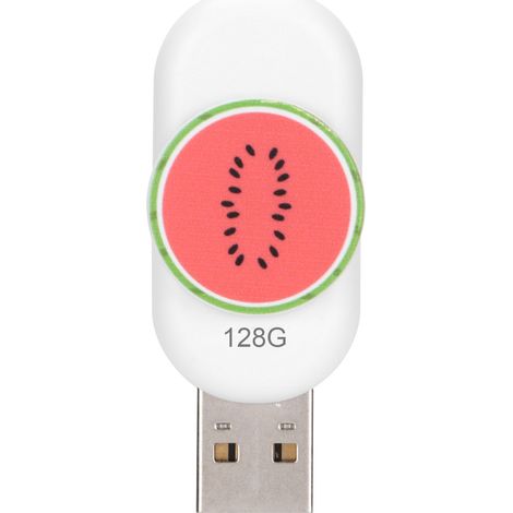 Clé USB 128GB en Forme de Pastèque, Portable, Durable, Étanche, Plug & Play, Mémoire Flash Haute Performance (1/5)