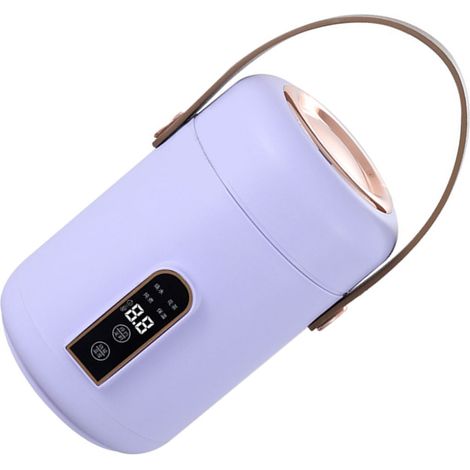 Mini cuiseur à riz multifonction portable, isotherme et efficace, idéal pour soupes, porridges et autres préparations culinaires (violet). Parfait pour la maison, le bureau ou une chambre d'étudiant. (1/5)