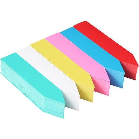 Etiquetas reutilizables para plantas, nombres para plantas de exterior, semillas de hierbas, plántulas de hortalizas, flores y plantas en maceta (6 colores, 150 unidades) (1/4)