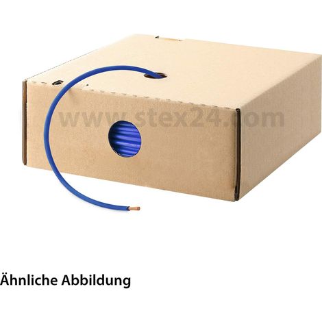 HELU KABEL H07V-K 1X2,5mm² UBU (ultramarinblau) Einzelader PVC ultramarinblau AD 4,1mm VPE 100,0 Meter Nennspannung Uo/U 450V/750V - 1 Stück