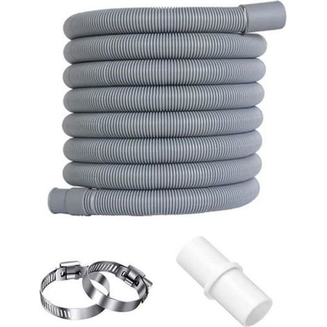 3m Flexible D'évacuation Universel, D'eau Rallonge Tuyau Kit D'extension Flexible Vidange pour Lave Vaisselle, Machine Laver (1/4)