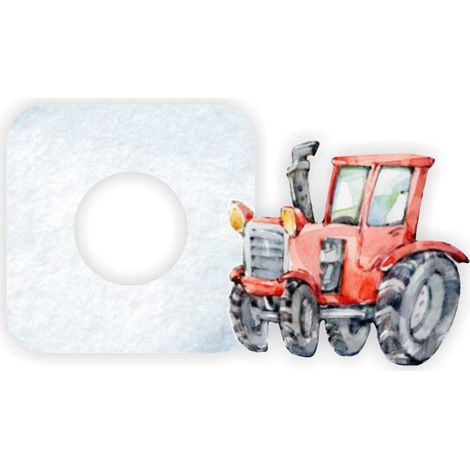 Adhesivo protector para el interruptor de la habitación de un niño - Traktor (1/4)