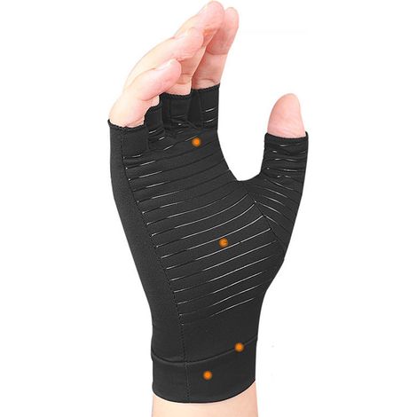 Paar Fitnesshandschuhe, Sporthandschuhe, rutschfest, geruchlos, fingerlos, Unisex, Größe M (1/4)