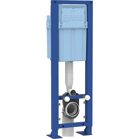 Siamp – Bâti-support WC autoportant – Hauteur réglable 1100-1300 mm – Structure NF 400 kg – Compatible cuvette standard et PMR