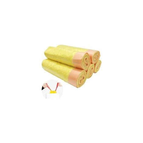 75 Sacs Poubelles 20L avec Cordon de Serrage Sac Poubelle Épaississant pour Maison Bureau 45x50cm