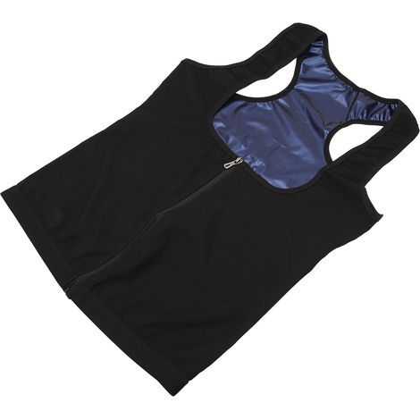 Veste amincissante pour le sport et le yoga, confortable avec fermeture à glissière, taille XXL/XXXL (1/5)