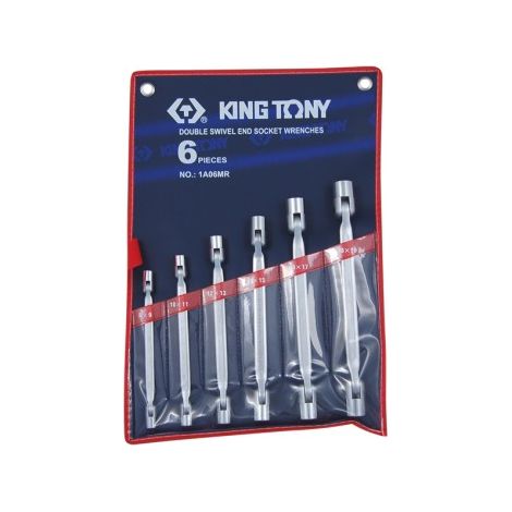 KING TONY - Jeu de 6 clés à douilles articulées