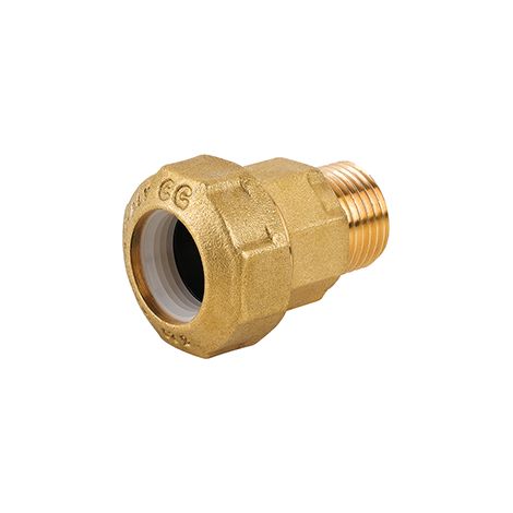 Raccordo maschio in ottone per tubo pe  3/4 x 25CAVAL