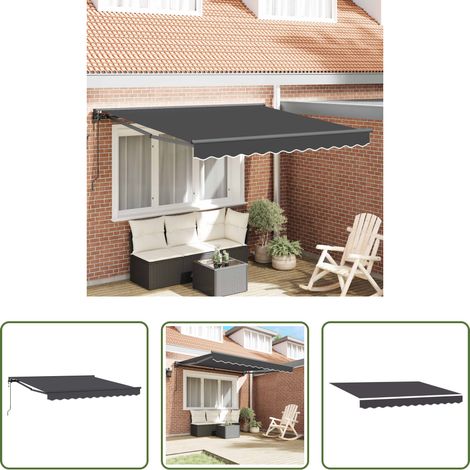 Sonnenschutz -  Markisenrahmen Anthrazit 300 x 250 cm (1/5)