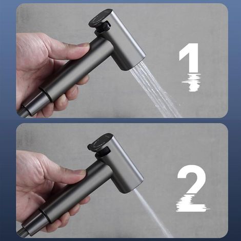 Doccetta bidet portatile, soffione doccia, doccetta bidet portatile regolabile con doppia modalità (getto/flusso) per igiene personale e pulizia