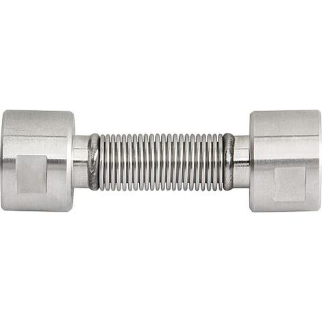 Flexibles canneles inox extensible DN15 (1/2") femelle x femelle (1/3)