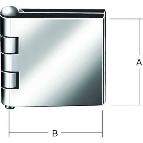 Vormann Wagentürscharn. 50X80 ungeb.Eisen (1/2)