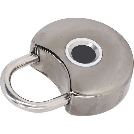 Cadenas à empreinte digitale intelligent avec clé USB, noir, étanche et anti-poussière, serrure biométrique connectée (1/5)