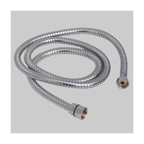 LACCIO DOCCIA DOPPIA AGGRAFFATURA DADO GIREVOLE IN OTTONE - 1/2x1/2 conico cm 200