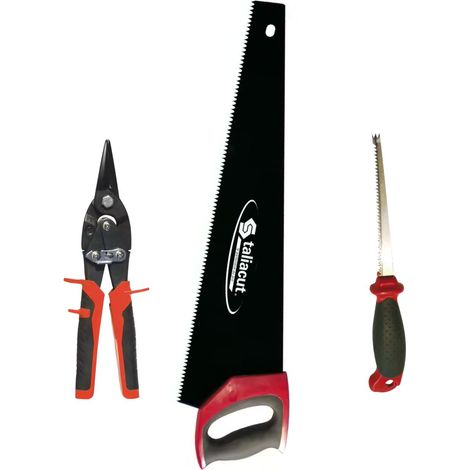 Outillage de découpe plaquiste pour plaques de plâtre et rails métalliques TALIAPLAST (1/3)