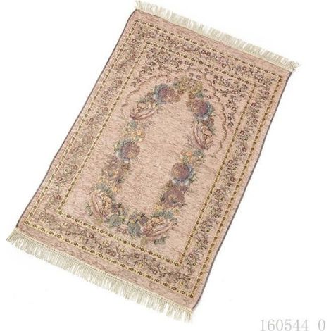 Tapis - Motif Floral - Jaune Pâle - Fibres Synthétiques - 160 x 230 cm